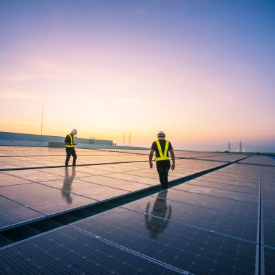 Technology,Solar,Cell,,Engineer,Service,Check,Installation,Solar,Cell,On